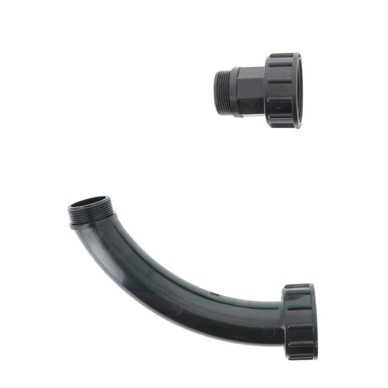 Gebogen fittingset voor 1"1/2 WATERCO MICRON afsluiter.
