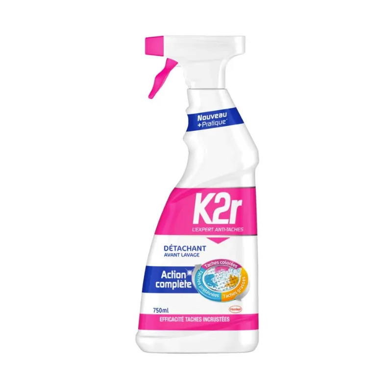 K2R voorwas vlekverwijderaar in 750 ml spuitpistool.