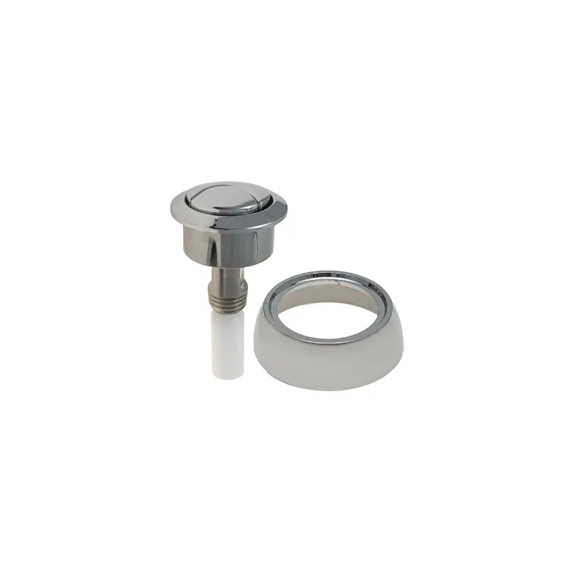 Verchroomde dubbele drukknop voor model 36A Skipper SIAMP.