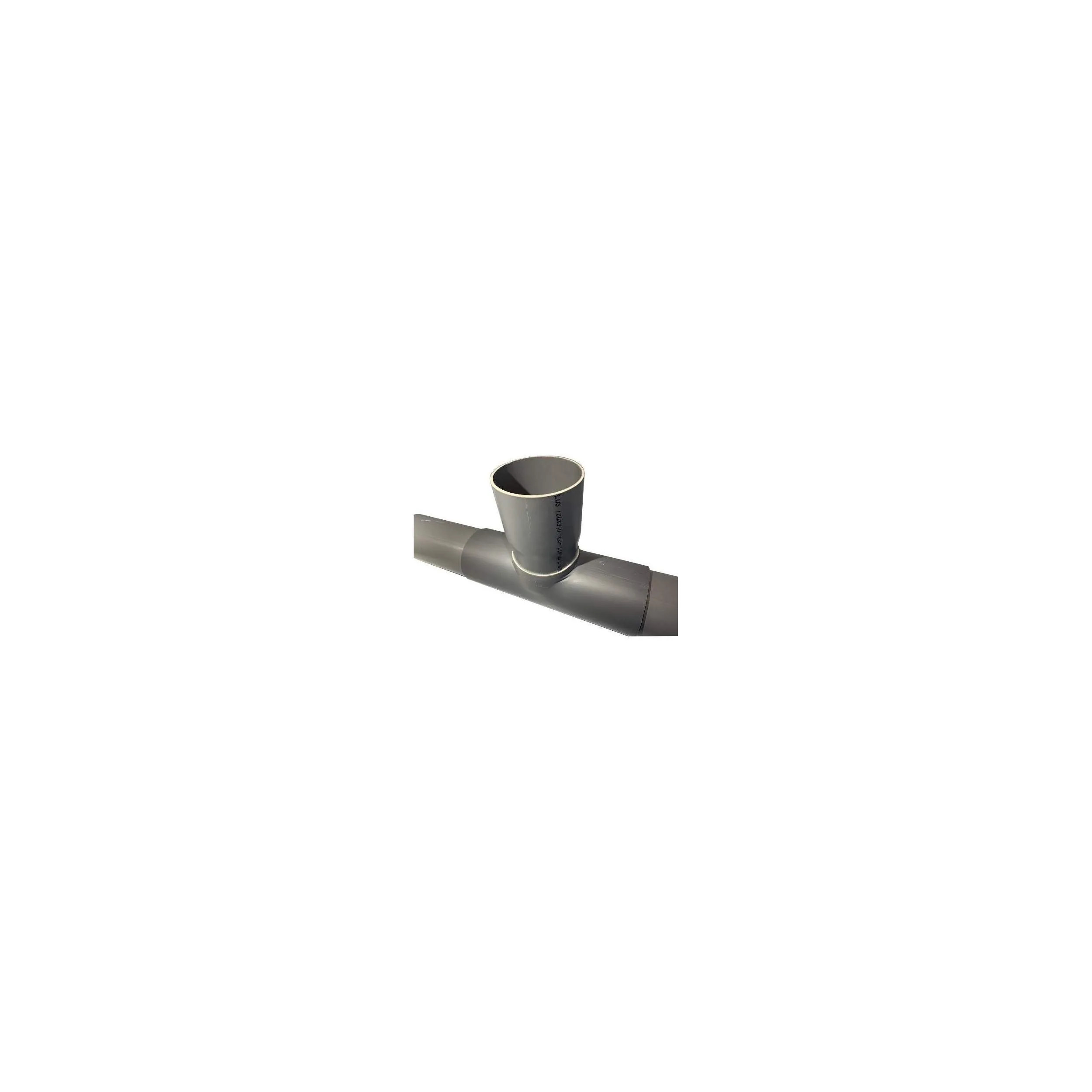 PVC-Abzweigsattel 125x125 mm, 90 Grad, 30 cm lang.