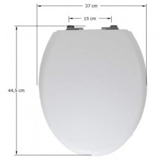 Copriwater per WC SELLES Courchevel bianco