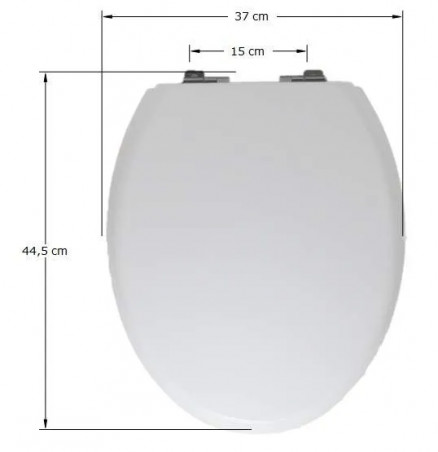 Copriwater per WC SELLES Courchevel bianco