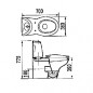 Toiletzitting Courchevel van SELLES, wit