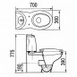 WC-Sitz für WC SELLES Courchevel weiß WC-Sitz für WC SELLES Courchevel weiß