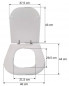 ALLIA LATITUDE aanpasbare toiletzitting, wit