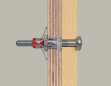 DuoHM 5x55 metalen deuvel voor holle ruimtes met cilindrische schroefkop, PZ inbus, 15 st