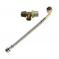 1/2" stopkraan voor inbouwreservoir met 3/8" haakse slang, lengte 350 mm