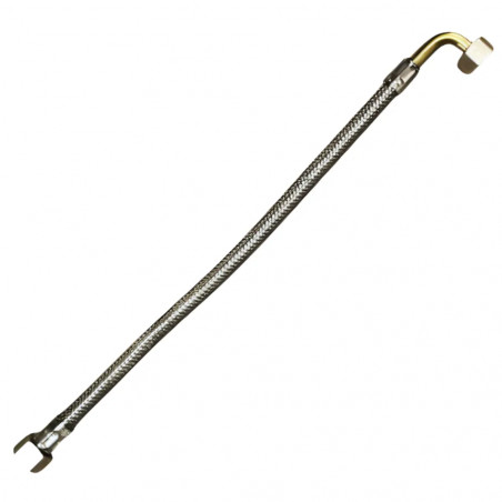 1/2" stopkraan voor inbouwreservoir met 3/8" haakse slang, lengte 350 mm
