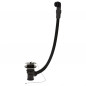 Zwarte afvoer met plug voor laboratoriumgootsteen 5705