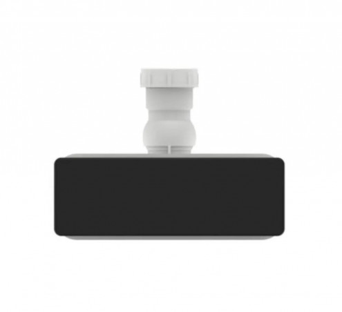 Rechteckige Duschrinne ULTRAFLAT NEW mit mattschwarzer Ablaufabdeckung 19,5 x 5 cm