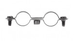 Dubbele klemmen diameter 22mm, 50 stuks.