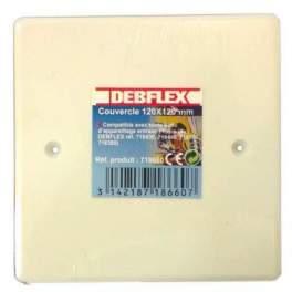 Couvercle à visser 120x120 mm pour boîte dérivation - DEBFLEX - Référence fabricant : 718660