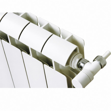White aluminum cast central heating 1 element KLASS 600, 132w GLOBAL 1xKLASS600B - Image 3/4