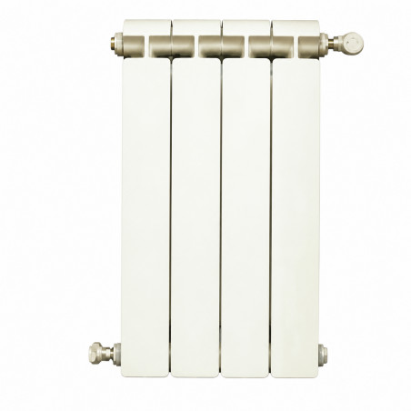 Riscaldamento centrale in alluminio a fonte 4 elementi bianco KLASS 600, 528w GLOBAL 4xKLASS600B - Immagine 4/4