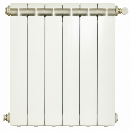 White aluminum cast central heating 6 elements KLASS 600, 792w GLOBAL 6xKLASS600B - Image 5/5