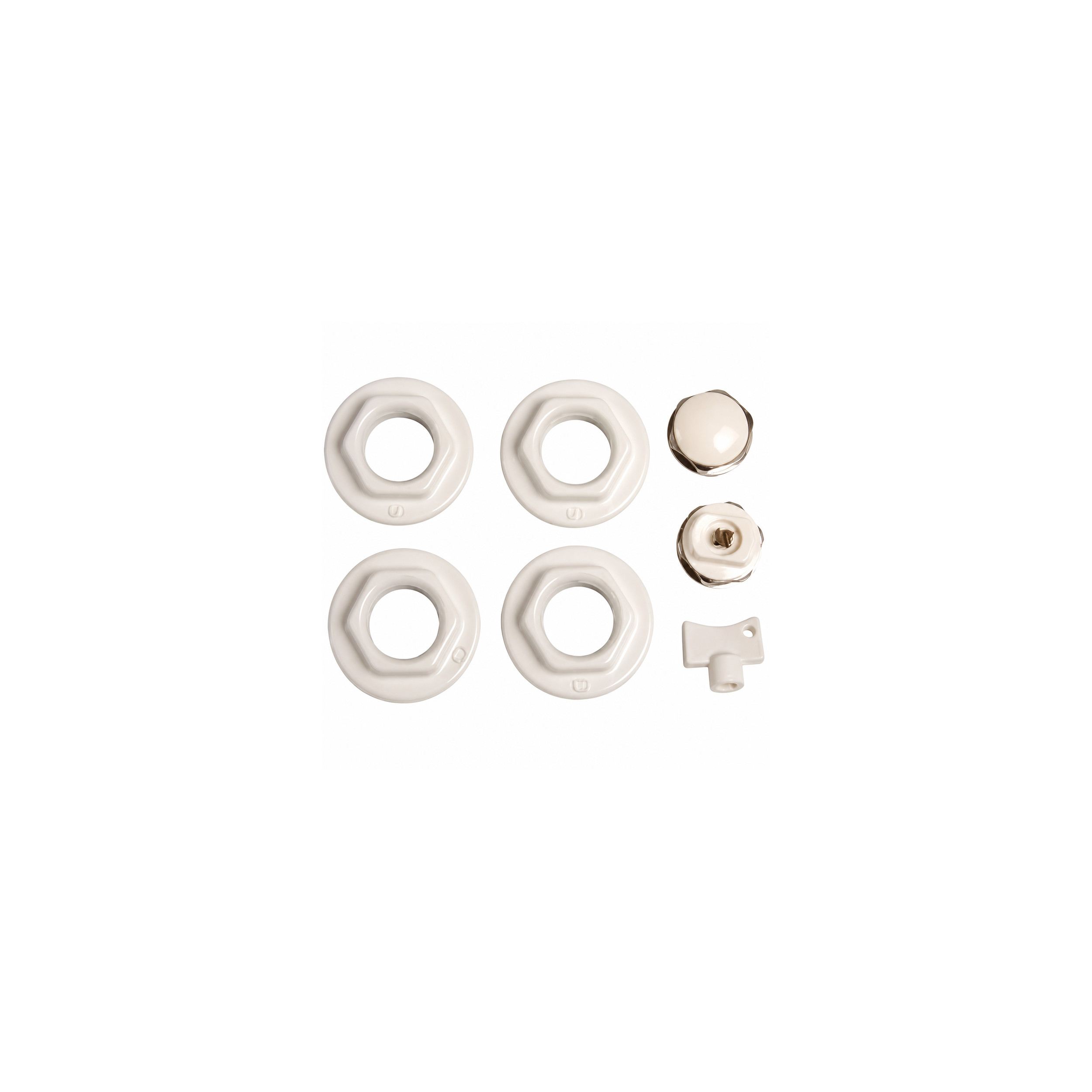 Accessoireset voor witte radiator nummer 46 GLOBAL R9.B2140