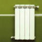 KLASS 350, 340w 4-element white cast aluminium central heater