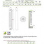 KLASS 350, 850w 10-element white cast aluminium central heater