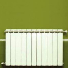 KLASS 350, 935w 11-element white cast aluminium central heater
