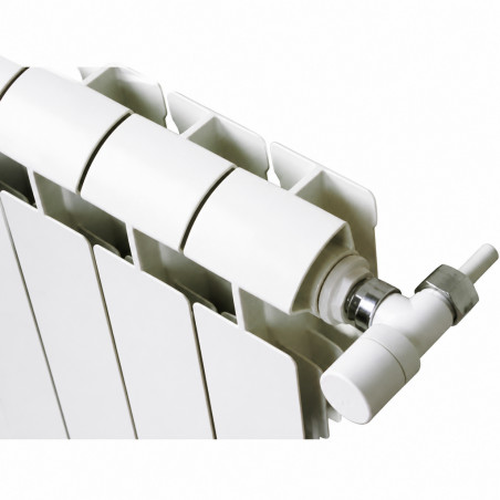 White aluminum cast central heating 3 elements KLASS 700, 444w GLOBAL 3xKLASS700B - Image 4/5