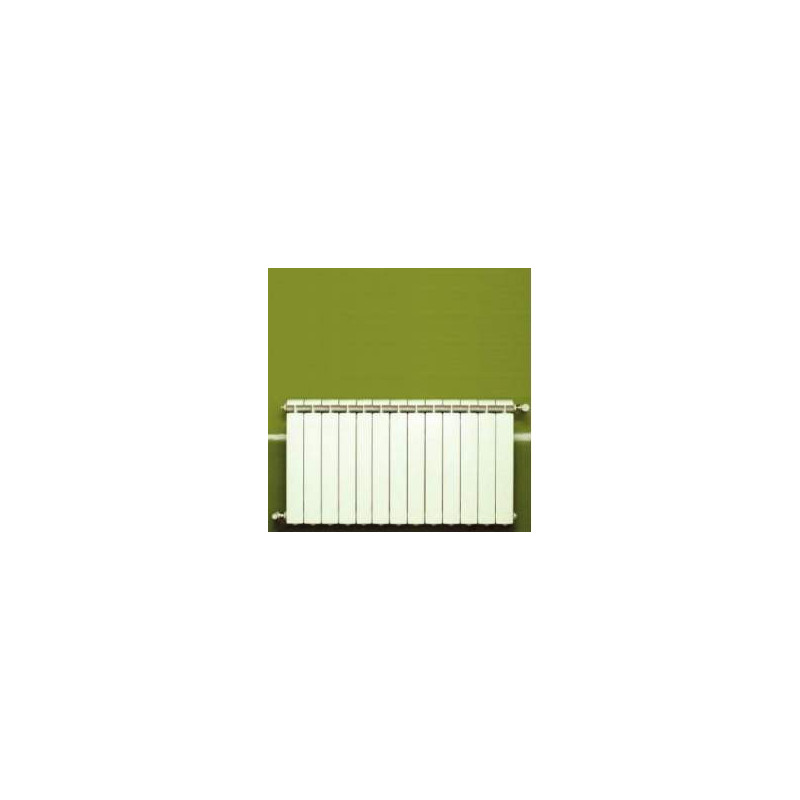 13-element white KLASS 700 cast aluminium central heater, 1924w