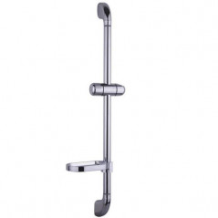Single shower rail model 007 with soap dish