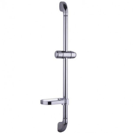 Single shower rail model 007 with soap dish