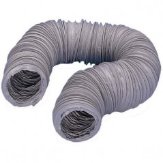 Guaina flessibile in pvc grigio, diametro 80 mm, lunghezza 6 metri