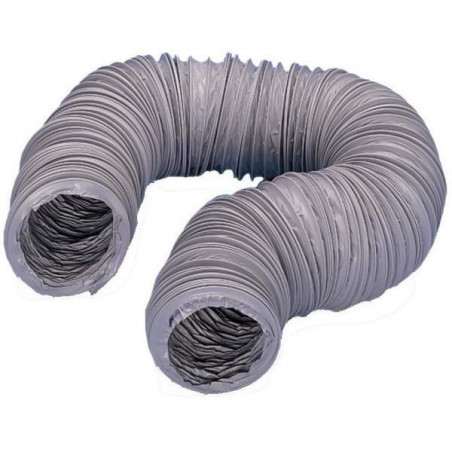 Guaina flessibile in pvc grigio, diametro 80 mm, lunghezza 6 metri