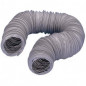 Grijze pvc flexibele mantel, diameter 80 mm, lengte 6 meter