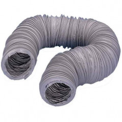 Grey pvc flexible sheath, diameter 125 mm, length 6 metres