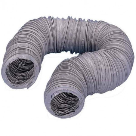 Grey pvc flexible sheath, diameter 125 mm, length 6 metres