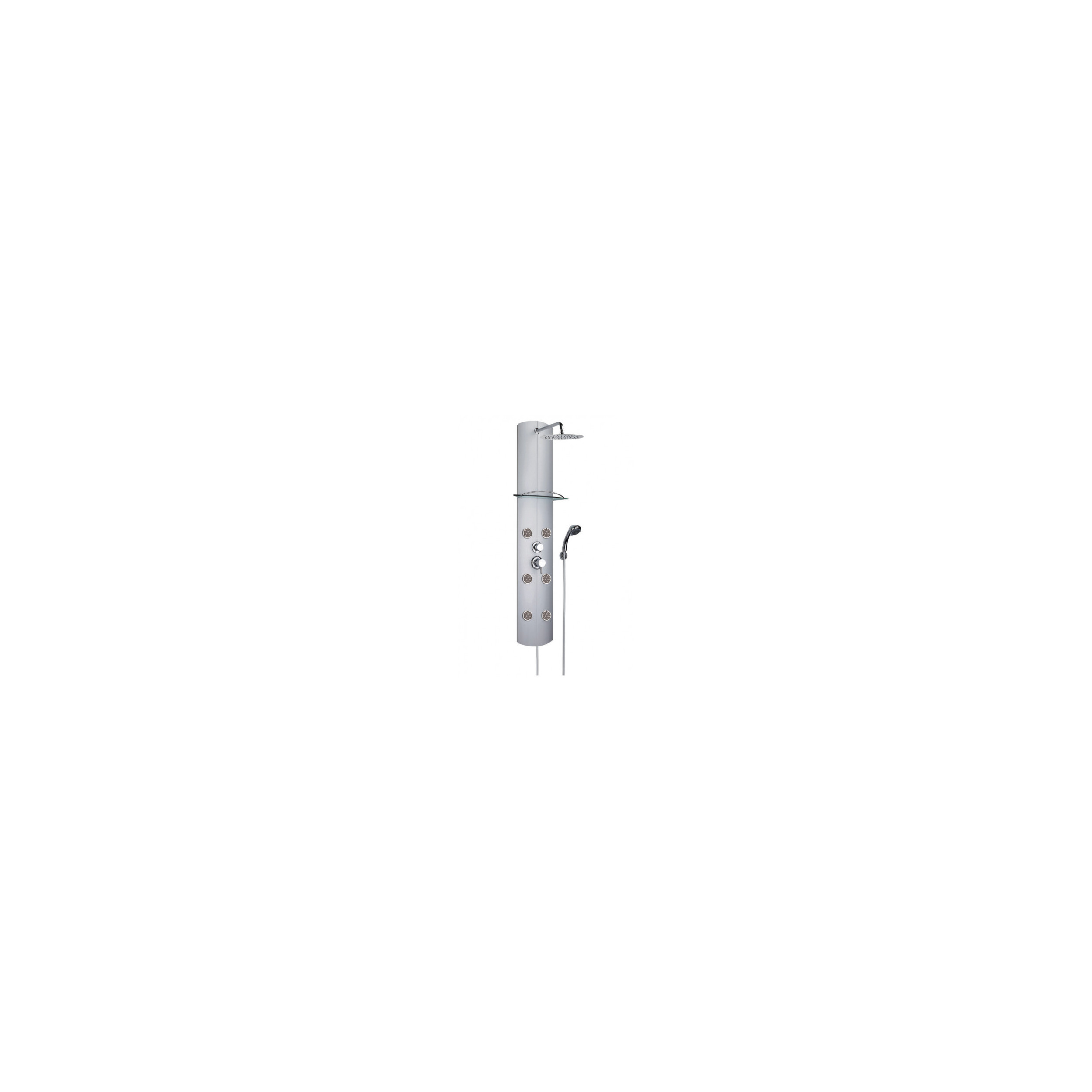 Totem Alu multifunction shower column, mechanical mixer, aluminum