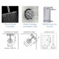 Totem Alu multifunctionele douchekolom, mechanische mengkraan, aluminium