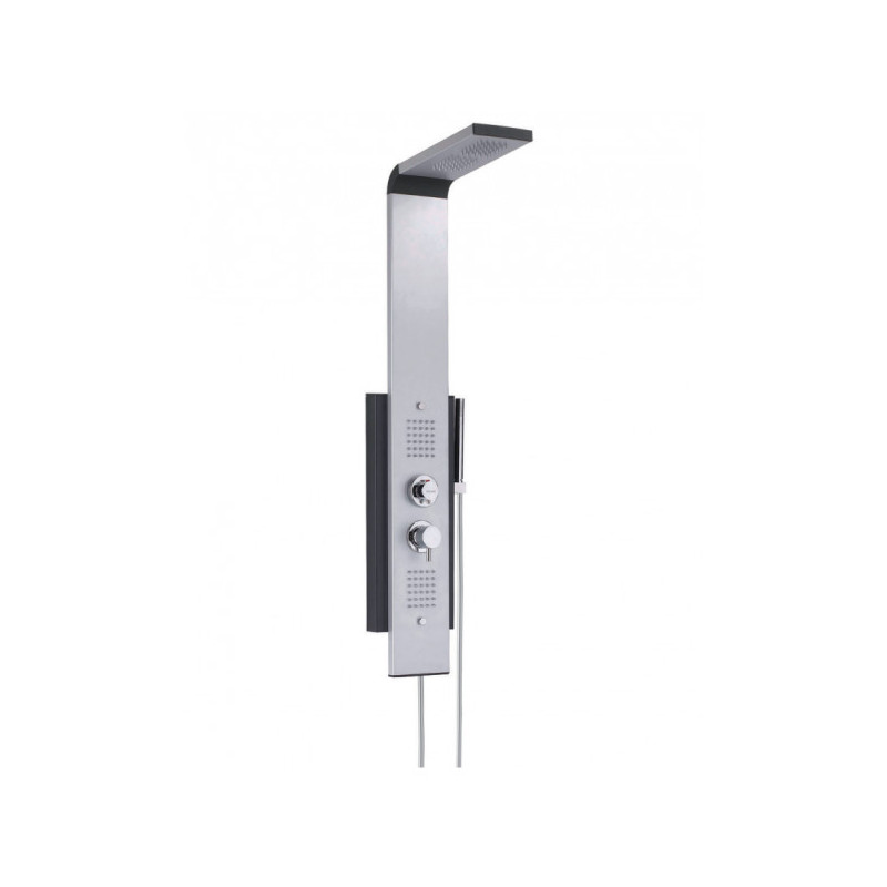 Dune hydromassage douchekolom, multi-jet, aluminium en zwart