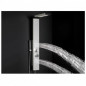 Dune hydromassage douchekolom, multi-jet, aluminium en zwart