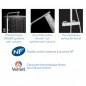 Thermostatic shower column "Touareg" NF, solid chrome-plated brass, adjustable height Thermostatic shower column "Touareg" NF, solid chrome-plated brass, adjustable height