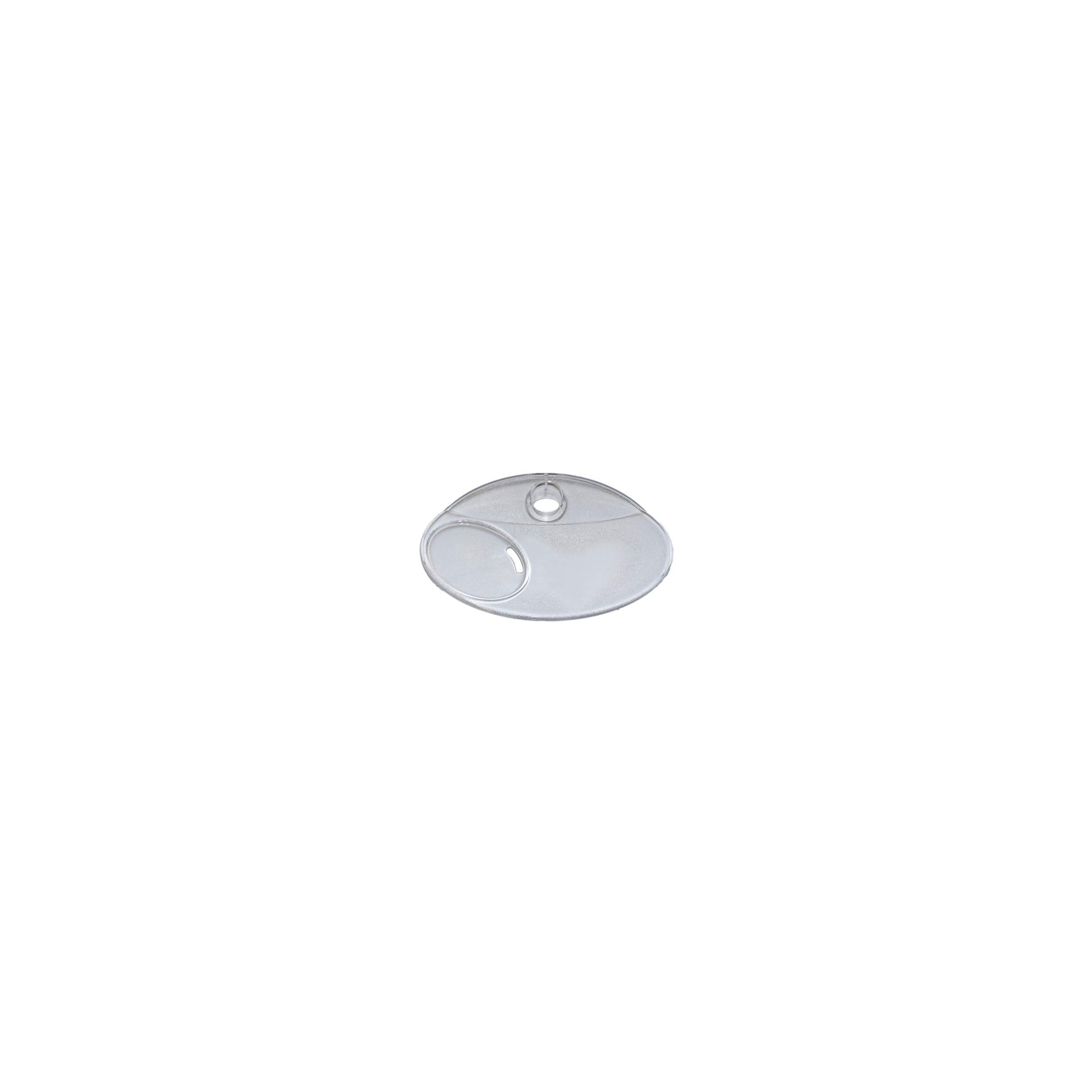Crystal soap dish for 22 mm diameter shower rail
