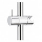 Verstelbare schuif, design douchekophouder voor 18 mm diameter douchestang, verchroomd ABS