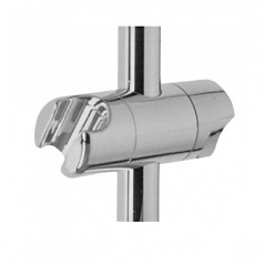 Cursore regolabile, supporto per doccetta per asta doccia da 22 mm di diametro, cromo ABS