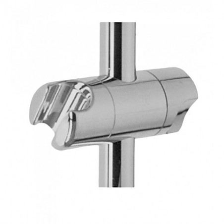 Cursore regolabile, supporto per doccetta per asta doccia da 22 mm di diametro, cromo ABS