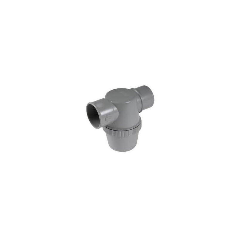 Sifón horizontal de botella de PVC de 40 mm de diámetro