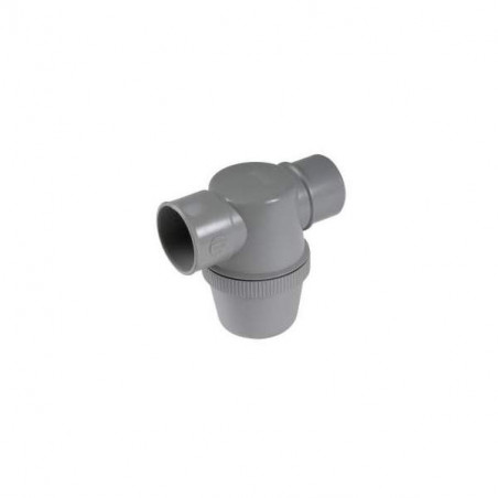 Sifone orizzontale per bottiglie in PVC da 50 mm di diametro