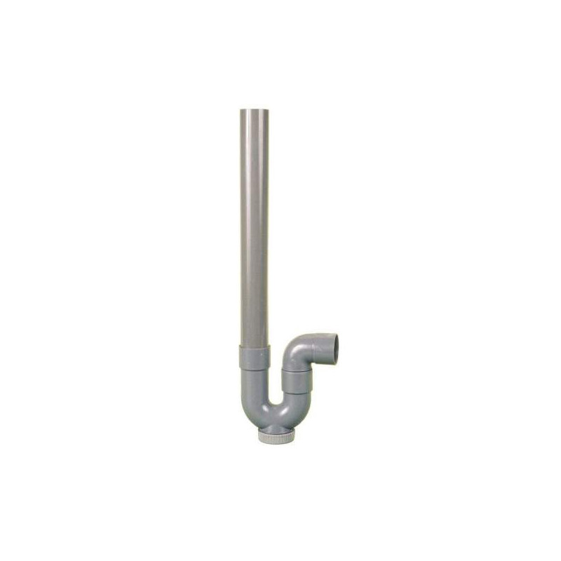 Simple horizontal PVC trap for washing machine
