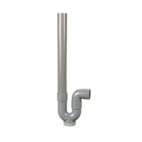 Simple horizontal PVC trap for washing machine