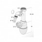 Easyphon wastafelsifon met wasmachineaansluiting (0201302)