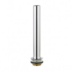 Overflow tube for sink, D. 50 mm, depth of seal 300 mm, chrome-plated brass