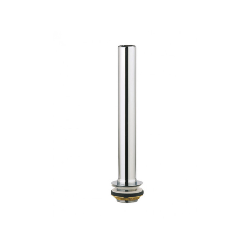 Afvoerpijp overloop voor gootsteen, D. 50 mm, afdichtingsdiepte 300 mm, verchroomd messing