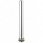 Afvoerpijp overloop voor gootsteen, D. 50 mm, afdichtingsdiepte 400 mm, verchroomd messing