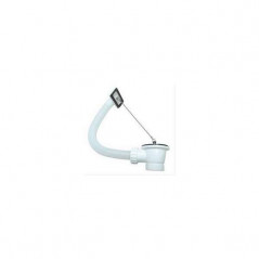 Stainless steel sink strainer with basin overflow D 70